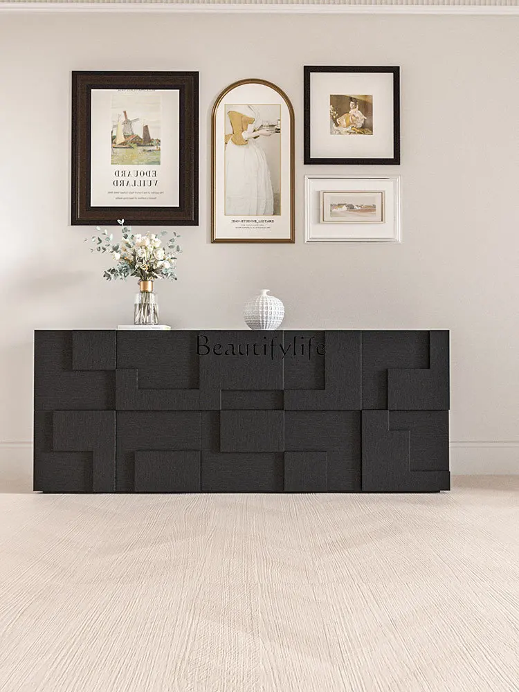 

Nordic Creative and Slightly Luxury Sideboard Cabinet Simple Modern Locker Wall Cream Style Italian Minimalist