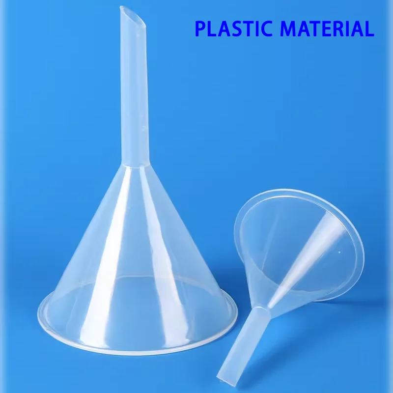 삼각형 깔때기 디펜서 실험실 장비, 고 붕규산염 유리, 긴 목 원추형 필터 깔때기, 40mm, 50mm, 60mm, 75mm, 100mm, 150mm