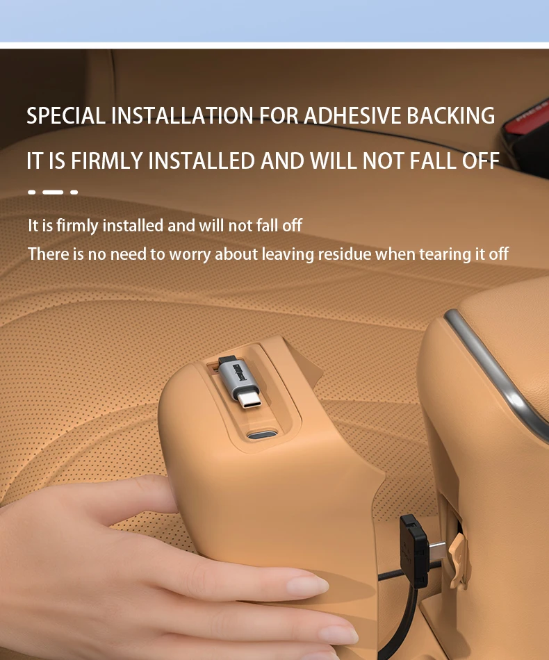 For DENZA D9 2025 2024 The second-row seat docking station Fast charging extensi