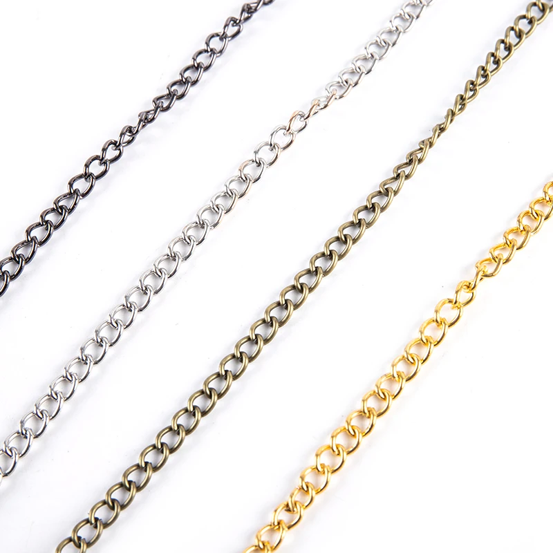 Bronze Alloy Vintage-Style Pocket Watch Chain
