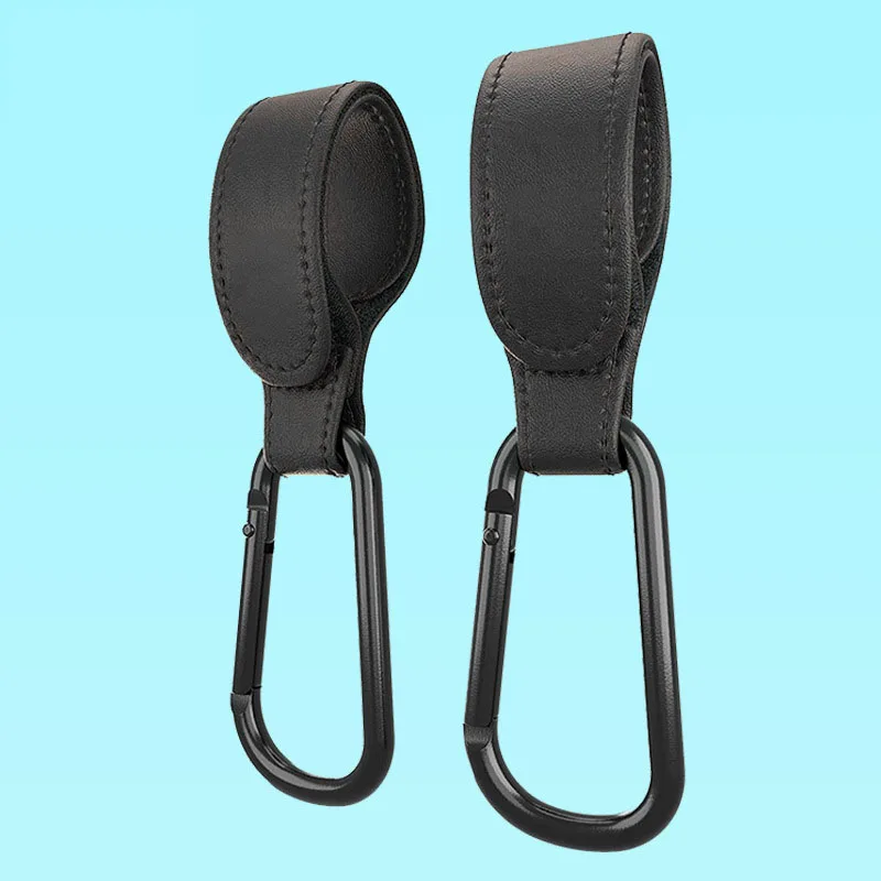 2pcs Baby Stroller Hook Soft PU Leather Pram Hooks Baby Car Bag Stroller Organizer Travel Accessories Bebe Stroller for Dolls baby stroller accessories and car seat