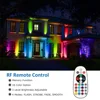 Fernbedienung Outdoor LED Garten Rasen Lichter Landschaft Beleuchtung Spike Flut Lampe Wasserdichte RGB + Warm Weiß Pathway Spot Lichter 5