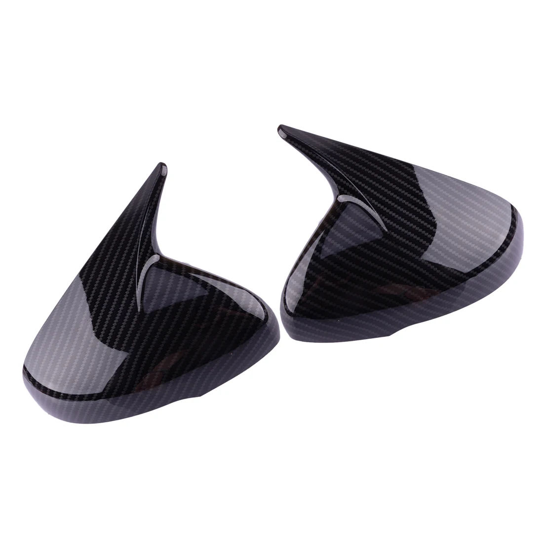 

1 Pair Car Exterior Side Rear View Mirrors Cover Trim Cap OX Horn fit for Kia Stinger 2018-2020 2021 2022 Carbon Fiber Style ABS