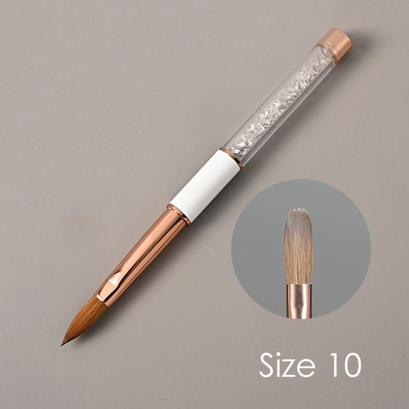 Crystal Handle Kolinsky Sable Nail Brush