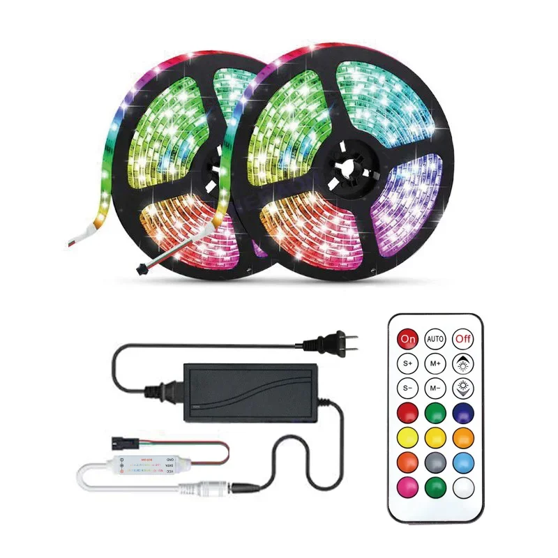 WS2811 WS2812B SK6812 Led ȼ Ʈѷ USB/DC ̴ 3 Ű RF 21 Ű  Ʈѷ DC5-24V