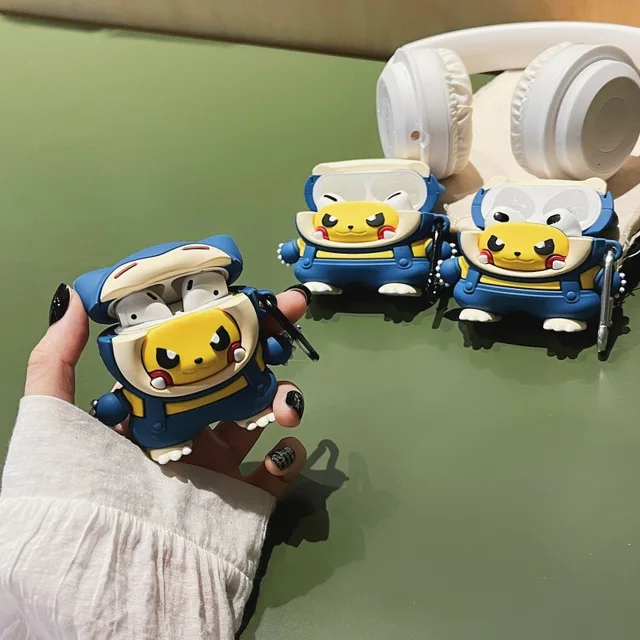 Pikachu Beast Suitable Apple Airpods Protective Case Pro2 2nd and 3rd Generation Pok é mon Wireless Bluetooth Earphone Case 3
