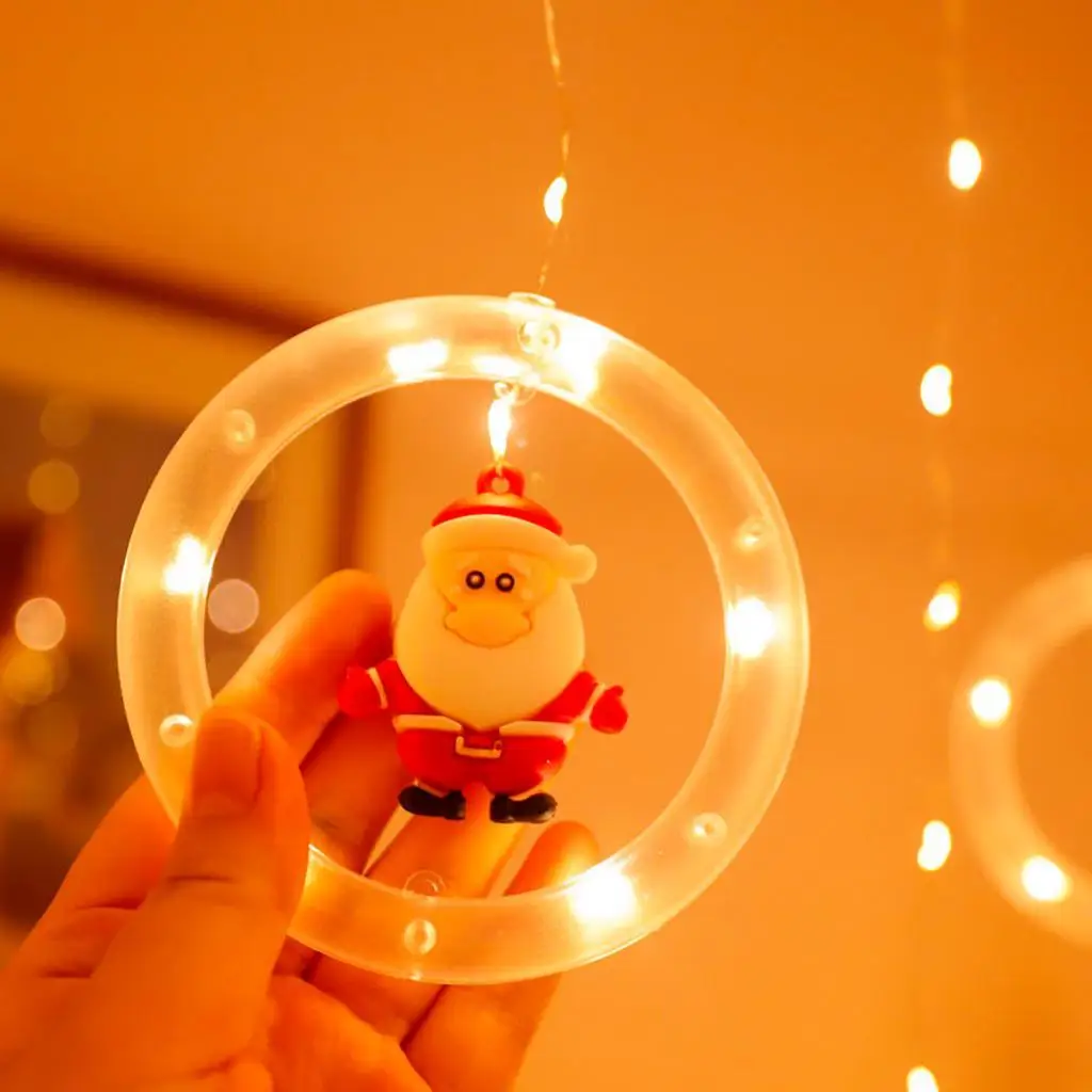 Christmas Curtain Light USB Fairy Lamp New Year Indoor Home Garden Decor