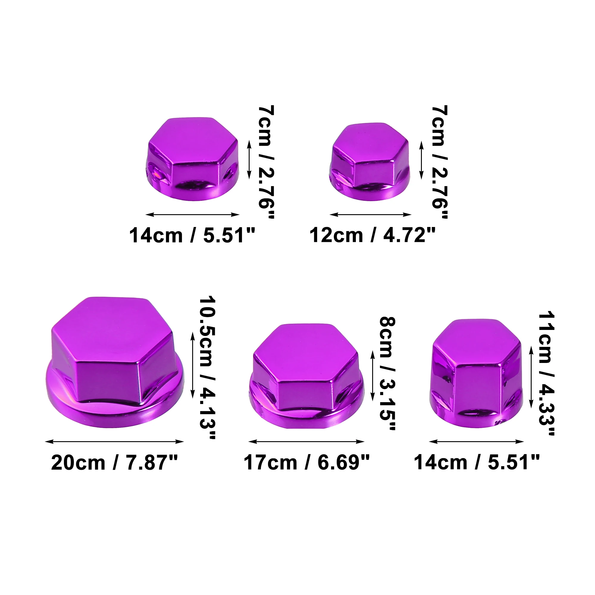 UXCELL Motorcycle Motorbike Screw Nut Bolt Cap Cover Decoration for Kawasaki for Honda Purple 1 Set Screw Cap motorcycle screw caps motorcycle nut covers