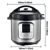 5L Multifunction Electric Pressure Cookers Soup Porridge Heating Meal Heater Kitchen Stainless Steel Multicooker Rice Cooker 6