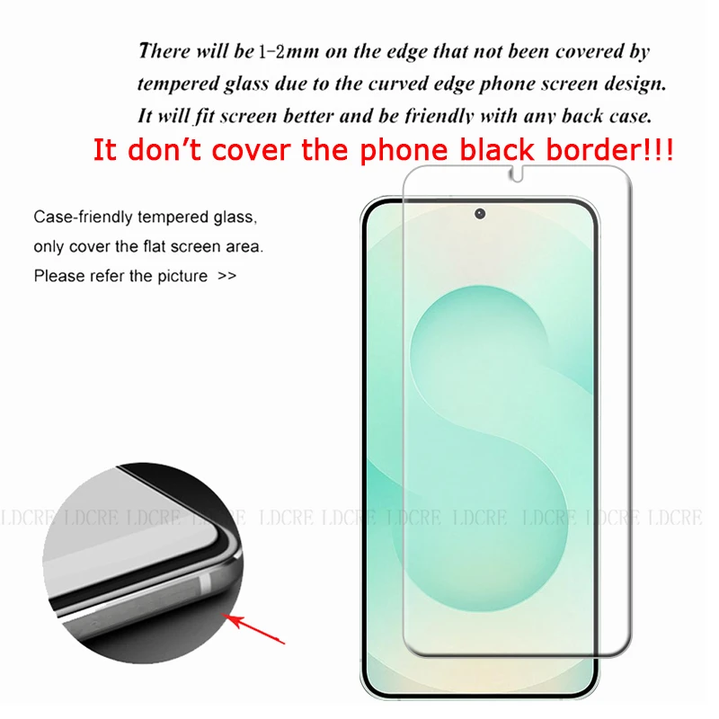 4-Pack Premium Clear Tempered Glass Screen Protector - 9H Hardness