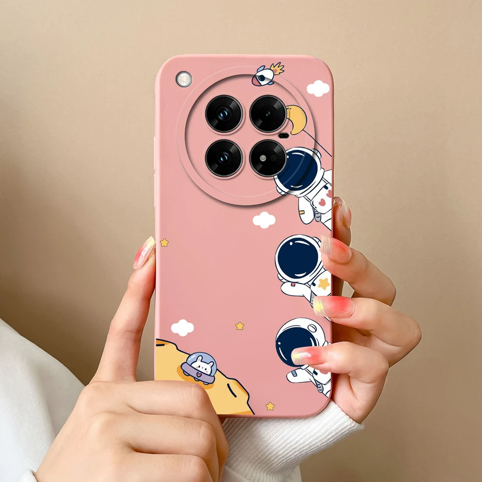 Cartoon Astronaut Liquid Silicone Durable Phone Case - Simplicity Cover Coque