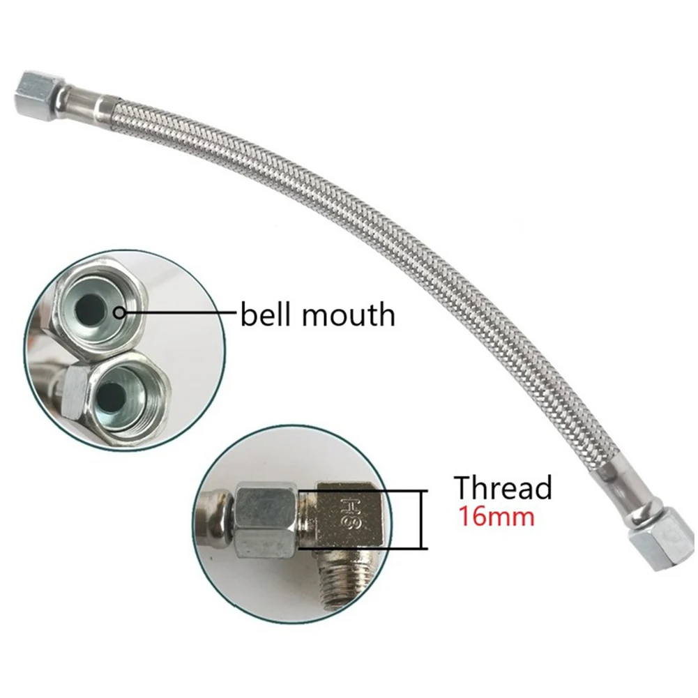 

2pcs Hex Nut Air Compressor Check Valve Tube Replacement 20/16/10mm Male Thread Intake Tube With 3-Port Brass Check Valve