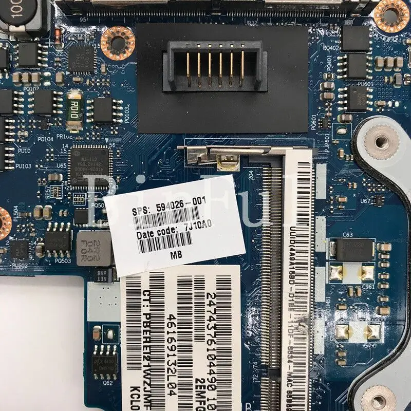 Placa-mãe do Portátil para hp 594026001 594026501 594026601 Kcl00 La4901p Placa-mãe com Slbtn I7-640m Cpu 100 Testado ok - Imagem 5