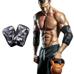 7MM Compression Elbow Pads Brace Support Arm Sleeves Protector Gym Fitness Sports Weightlifting Tennis Dumbbell Barbell