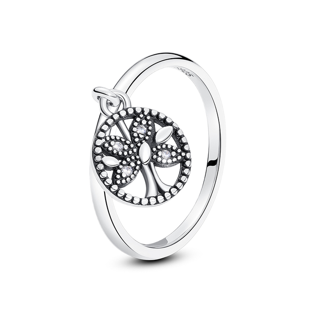 925 Sterling Silver Rings For Women Original Crown Love Heart Wishbone Engagement Wedding Rose Gold Crystal Ring Luxury Jewelry