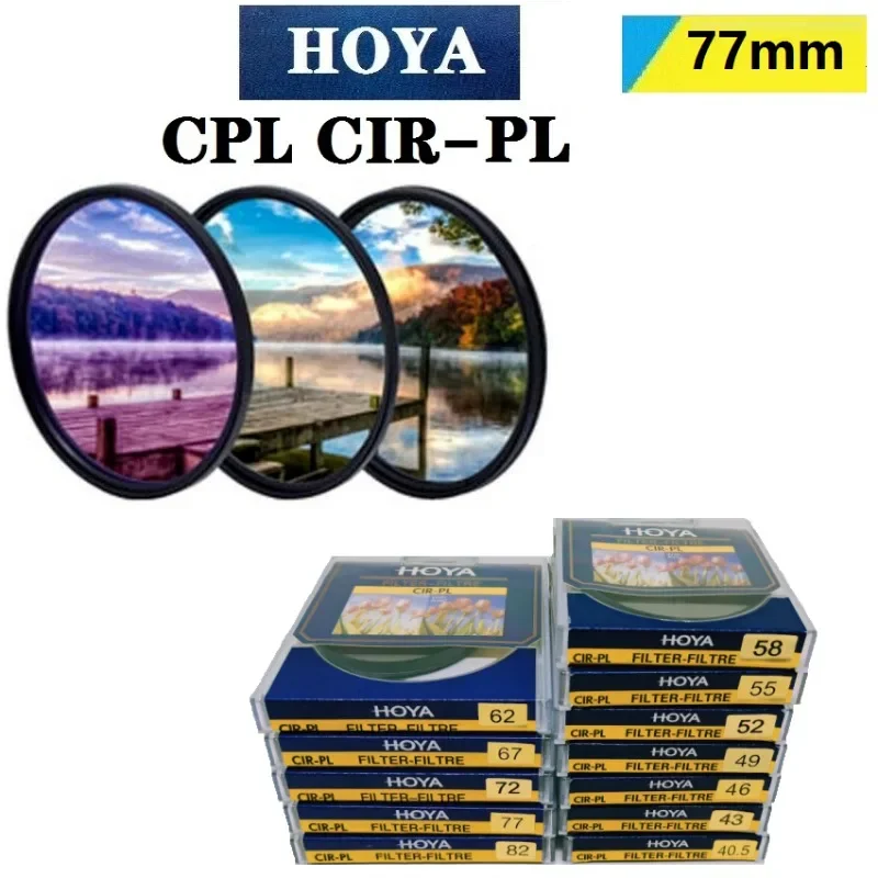 

HOYA 77mm Circular Polarizer Filter CIR-PL CPL for Nikon Canon Sony Fuji Lens
