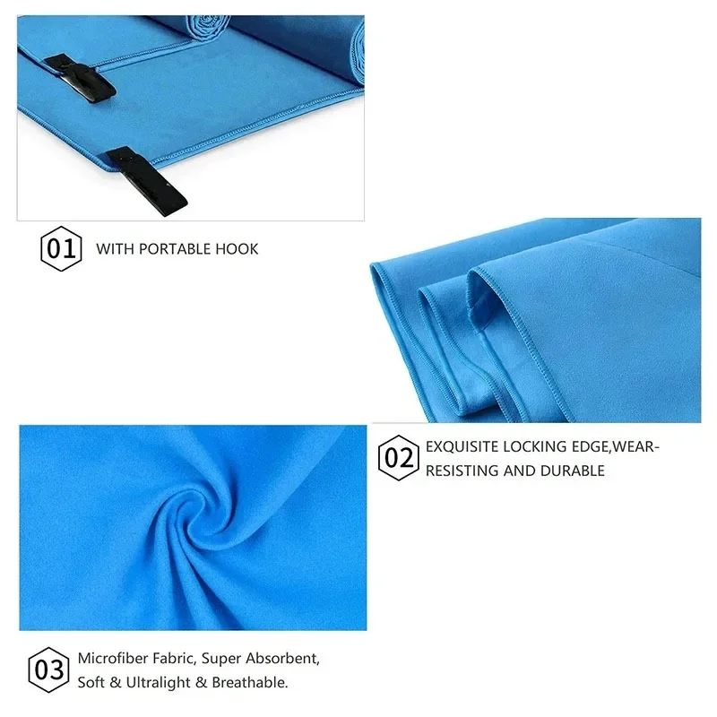 Microfiber Quick Dry Swimming Towels Men Outdoor Camping Hiking Cycling Portable Beach Towel Women Running Sports Soft Towels 2
