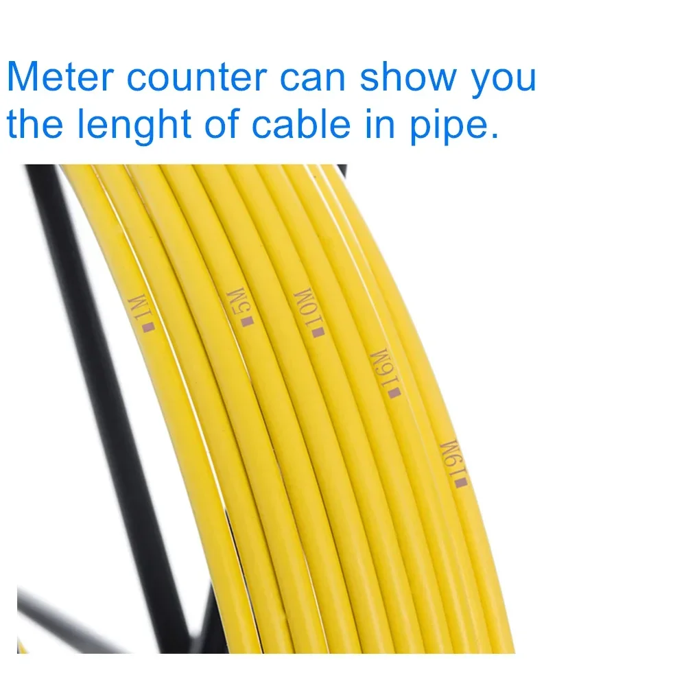 Sewer Pipe Inspection Camera DVR 16GB Video Recording,SYANSPAN Drain Industrial Endoscope Waterproof 8500MHA Battery 20/30/50M 4