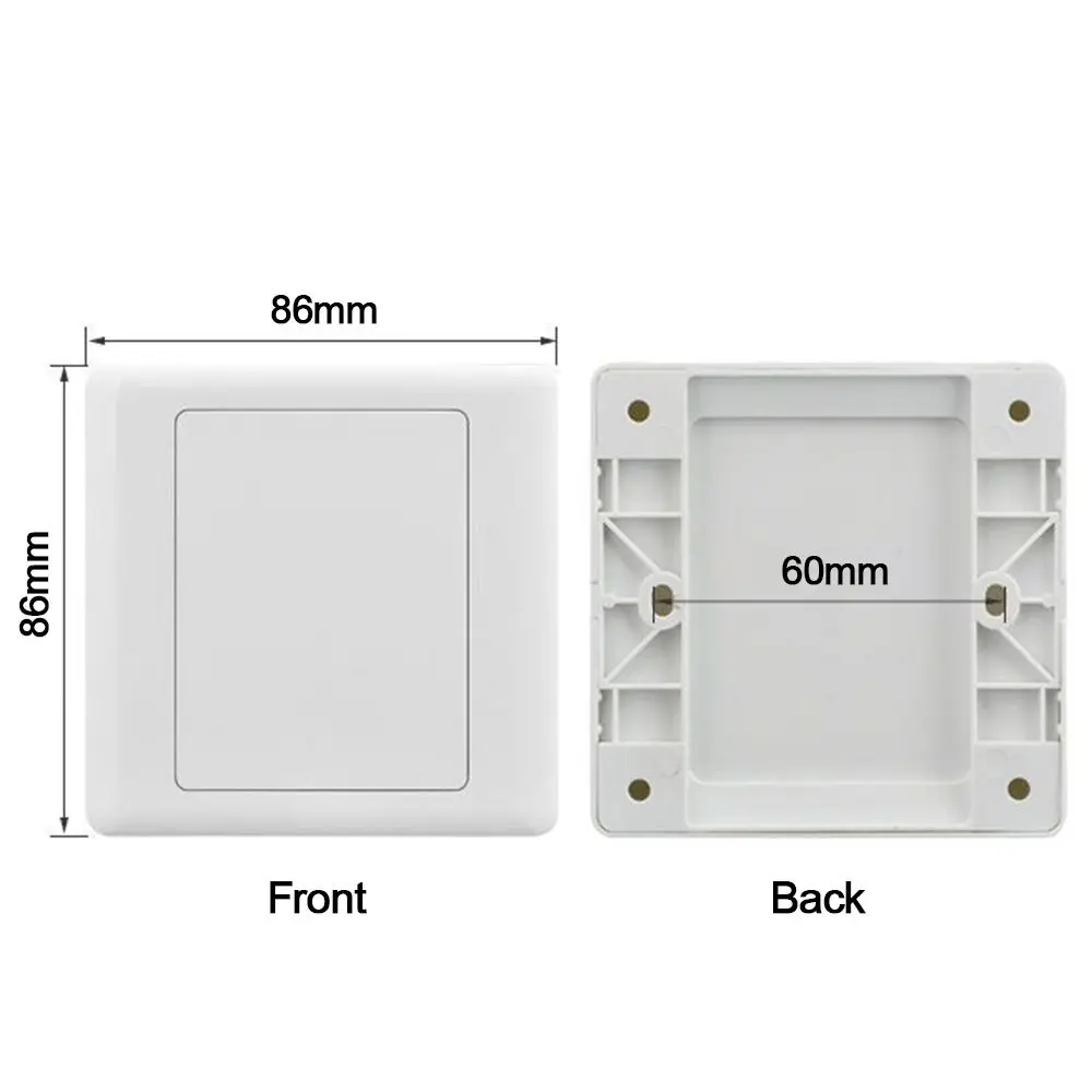 Home Decoration 86 Type Wall Hole Cover Thickened Switch Socket Cover Plate Panel Decor Electrical Supplies