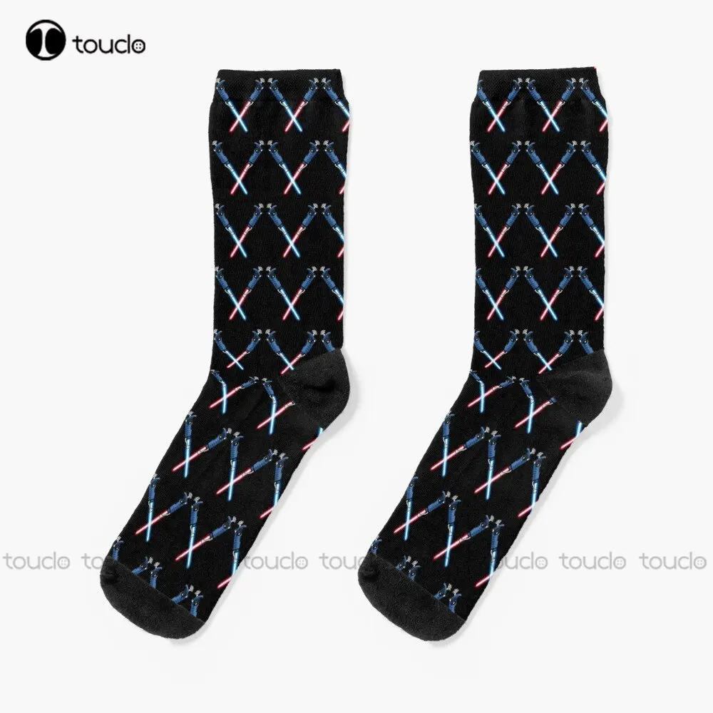 

Dueling Pipettes (Pipesabers) Socks Work Socks Personalized Custom Unisex Adult Teen Youth Socks Street Skateboard Socks Funny