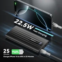 KUULAA Power Bank 10000mAh 22.5W PD Charge Rapide Chargeur Portable Batterie Externe pour iPhone 17 16 15 Samsung Huawei Powerbank 2