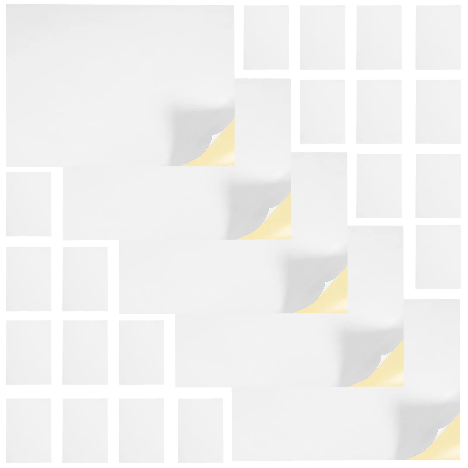 

100 листов бумаги для принтера, большие наклейки, искусственные маленькие этикетки, печать на печатной основе, стикеры для копирования