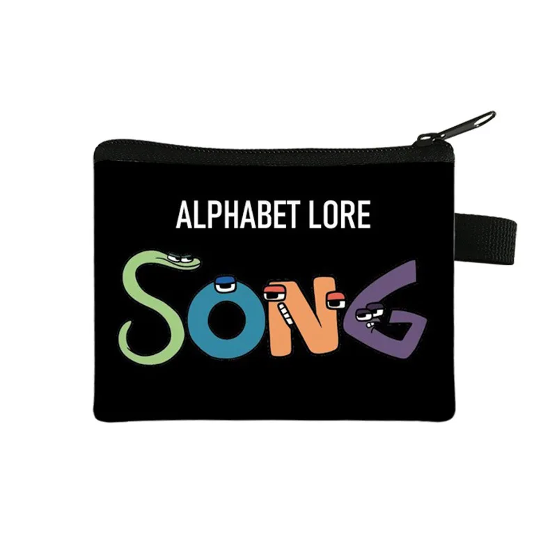 Alphabet Lore Coin Purse, Cartoon Letter Bags, Zipper Wallet