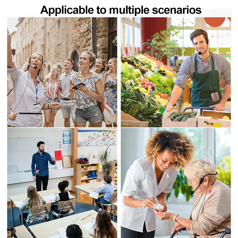 SHIDU 10 واط مضخم صوت محمول ميكروفون لاسلكي/سلكي A...