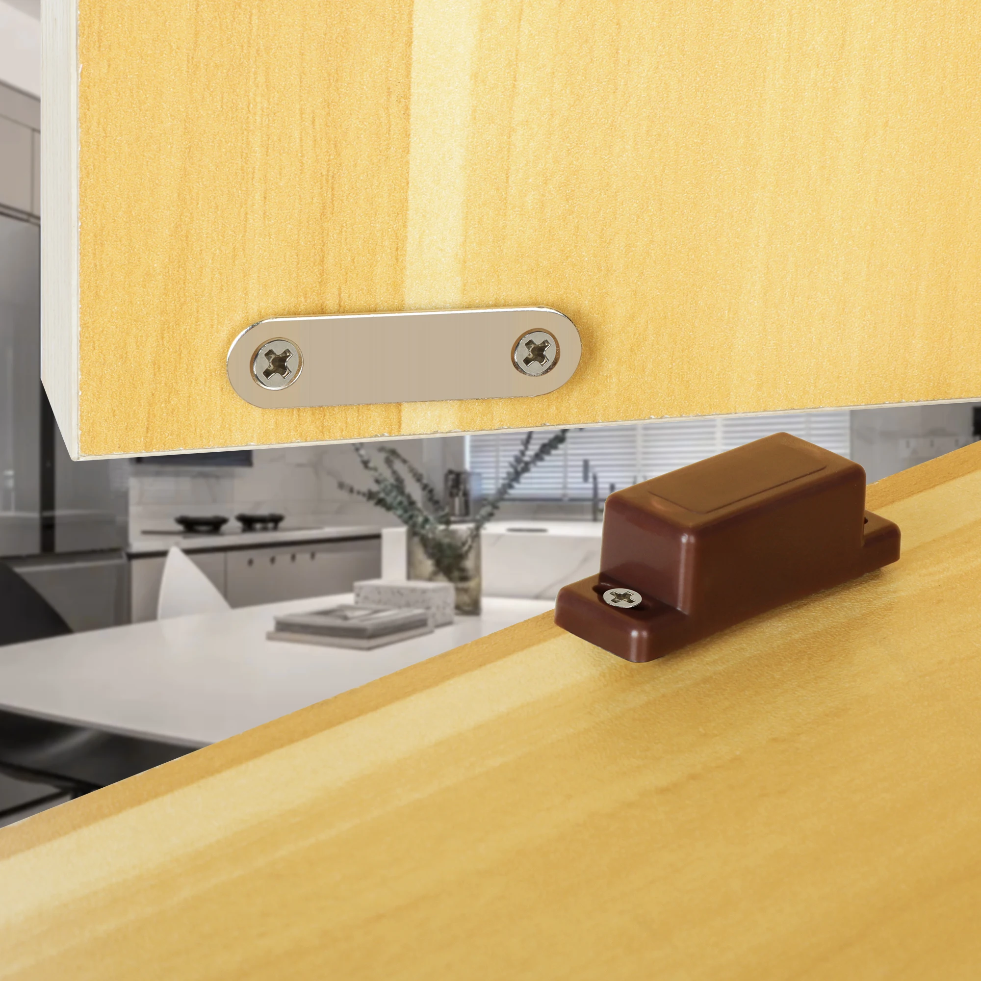 Strong Magnetic Cabinet Catches 20PCS For Closet Cupboard Furniture Hardware magnetic cabinet catches door closer door catches cabinet door stop door stops