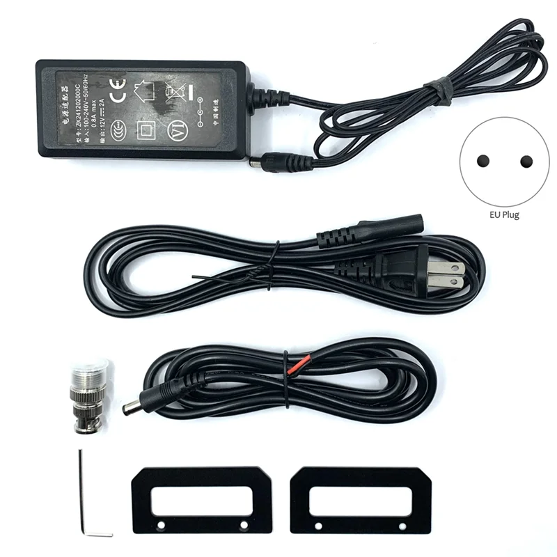 IngeniousMCHF V0.6.3 HF SDR 송수신기 QRP 송수신기 전원 공급 장치 + 마이크가 있는 아마추어 햄 라디오 EU 플러그 세련된
