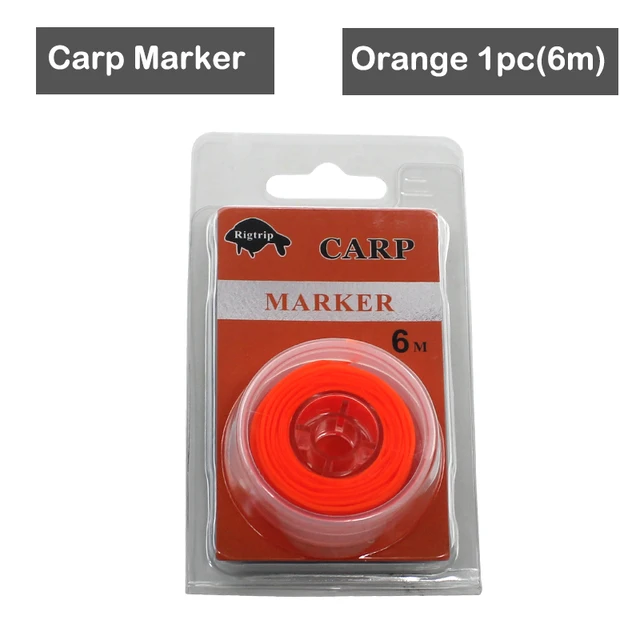 1PC 6m Carp Fishing Line Elastic Carp Marker Knot Tool Hair Rigs Carp Line  Distance Reel Marker Tool For Fishing Accessories