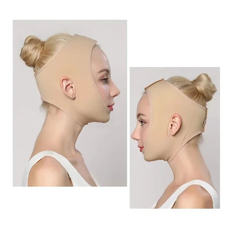 Elastic Face Slimming Bandage V Line Face Shaper Women Chin Cheek Lift Up Belt Facial Massager Strap Skin Care Tools Beauty