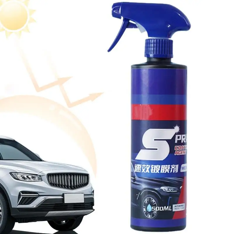 

3 In 1 Car Paint Repair Ceramic Coating Spray 500ml Quick Nano-coating Spray Wax Automotive Hydrophobic Polish Paint Cleaner