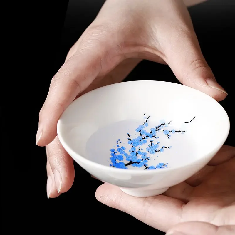 Description Picture 5 of itemColor Changing Ceramics Tea Cup Japanese-style Sake Glass Cold/Hot Water Discoloration Cherry Blossoms Tea Bowl SGS Food Grade