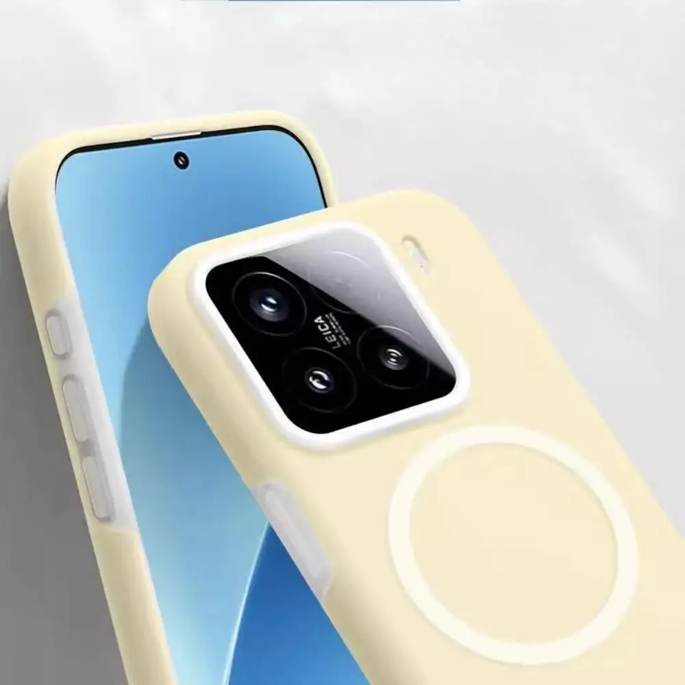 Luxury Jelly Liquid Silicone Magnetic Phone Case - Frosted Non-Slip Shockproof Cover