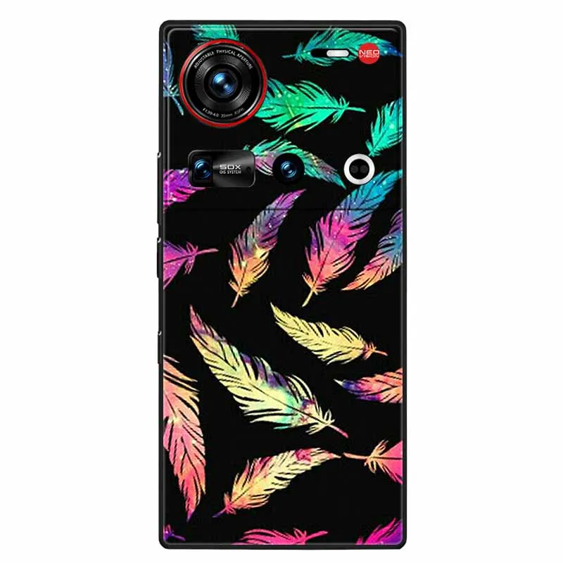 ZTE Nubia Z70 Ultra 5G 커버 용 전화 케이스 ZTE NubiaZ70 Ultra Z70Ultra Black 커버 Z 70 Ultra Capa 용 소프트 TPU 실리콘 케이스