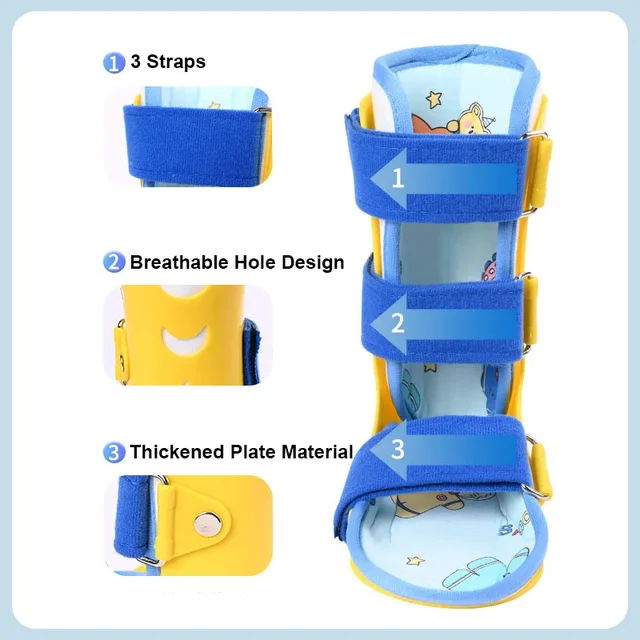 Child Ankle Fixation Brace Ankle Joint Calf Ligament Sprain Fracture Gypsum Shoes Foot Support Orthotics Rehabilitation Shoes 3