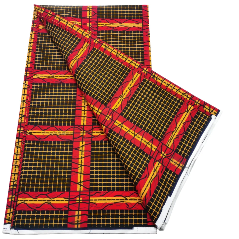 2025 Veritable Wax Guaranteed Real Wax Print Fabric Dutch Hollandais Pagne African Wax Fabric 6 Yards - 6