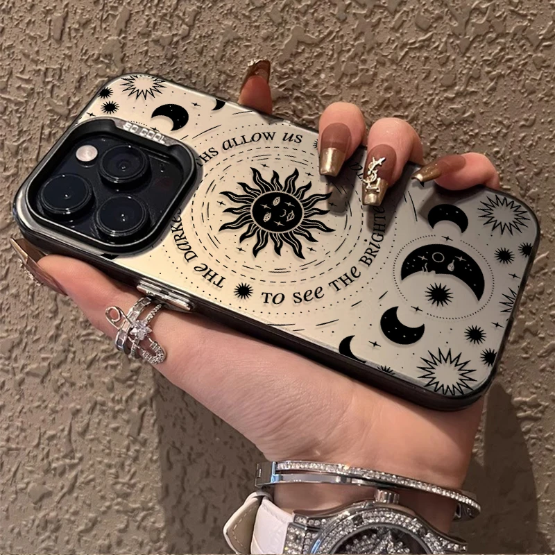 Luxury Retro Moon Sun God Phone Case