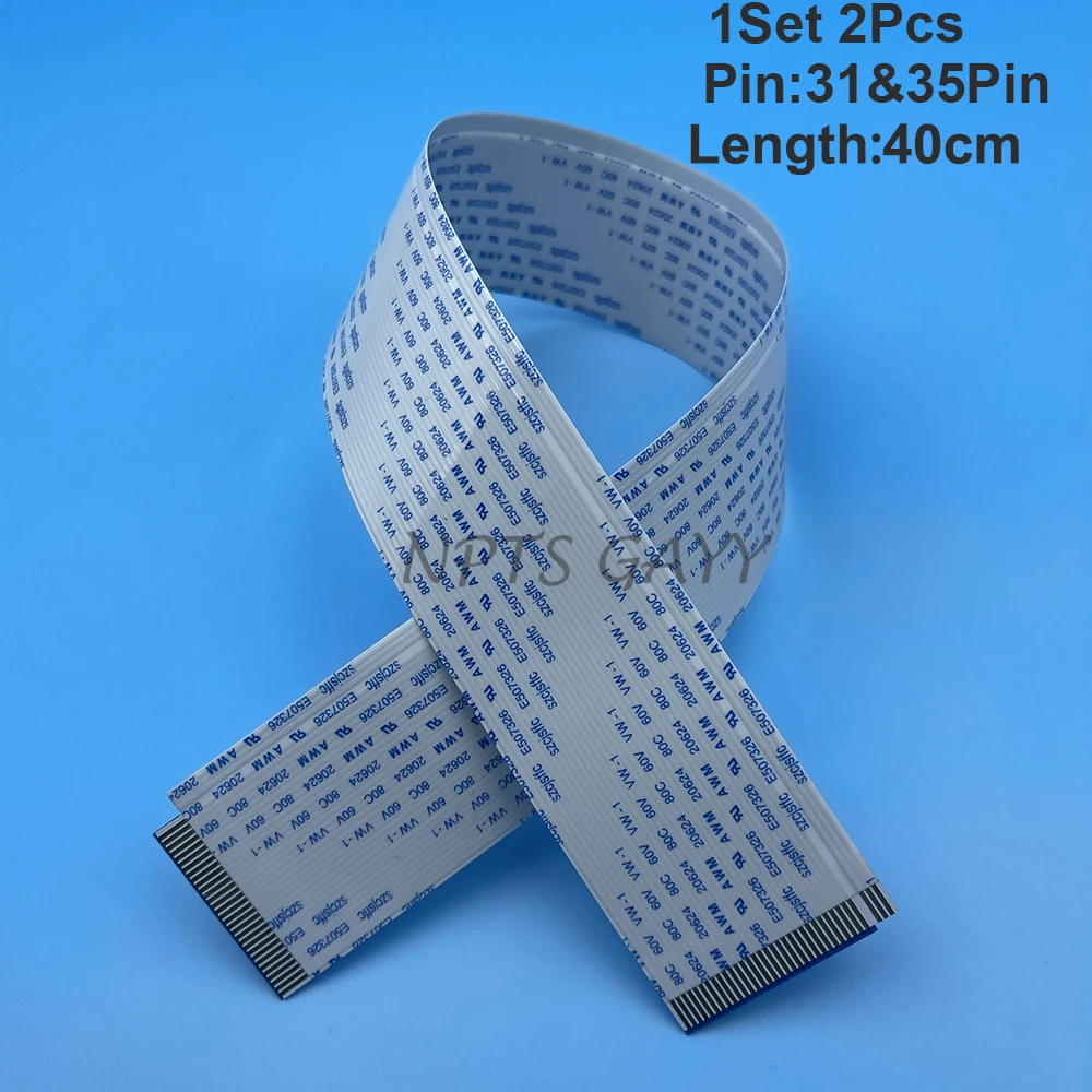 

2Set Print Head Date Cable For Mimaki JV33 JV5 CJV30 TS5-1600AMF M007622 E300775 DX5 Printhead FFC Flat Cable 31Pin&35Pin 40cm