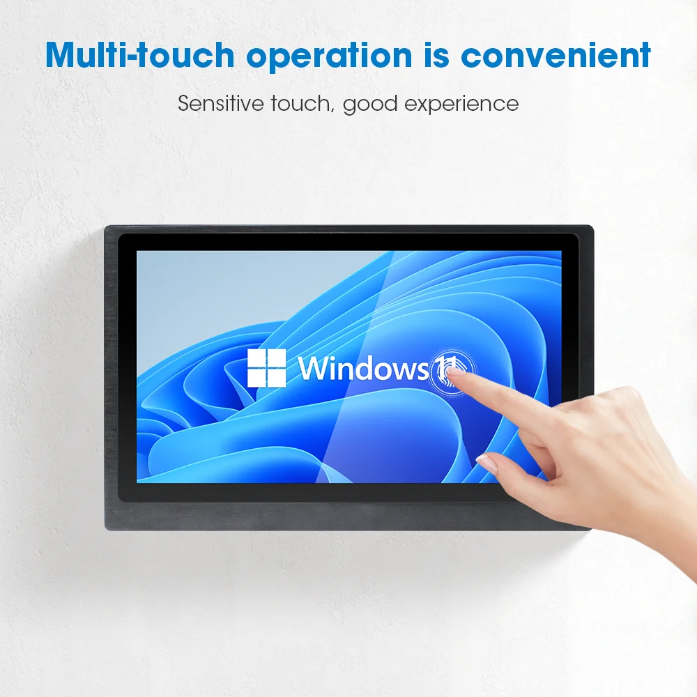 21.5 Inch Marine/yachts Displays 1000-1500Nits Outdoor Ag+glass Binding Ip66 Waterproof Industrial Touch Screen Monitor