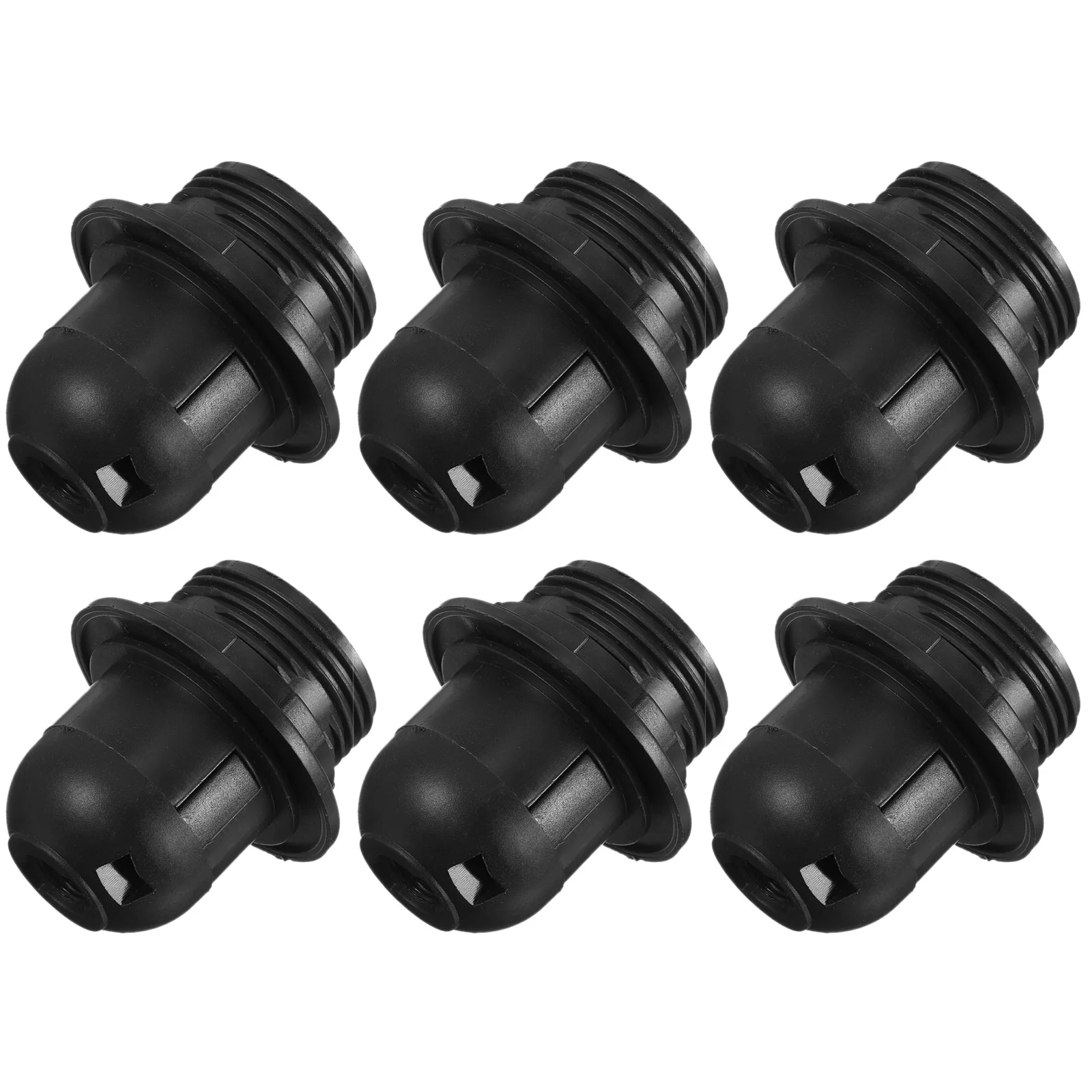 

6 Pcs Chandelier Socket Lamp Replacement Light Desk Bulb Part Sockets Parts Plastic E27
