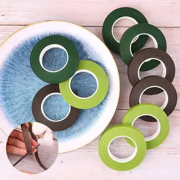5/1Roll Floriculture Tape Self-adhesive Floral Stem Paper Tapes 18mLong Tape Stamen Wrapping Flower Tape Florist Flower Supplies 3