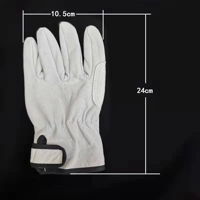 New Korean Version Driver Gloves Outdoor Soft Sheepskin Leather Durable Wear-resistant Welding Labor Insurance Gloves