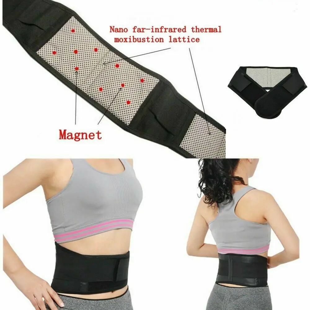 Adjustable Waist Shapers Tourmaline Self heating Magnetic Therapy Back Waist Support Belt Lumbar Brace Massage Band Health Care