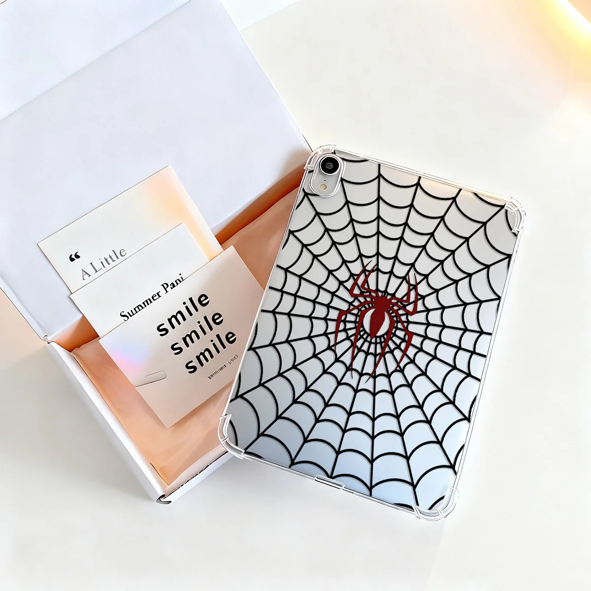Spider-Man Web Trend Crystal Clear Tablet Case - Cool Trendy Style Protection