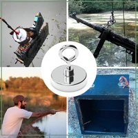 Super Strong Neodymium Salvage แม่เหล็กตะขอตกปลาแม่เหล็ก Neodymium Magnet Searcher แม่เหล็ก Neodymium ที่มีประสิทธิภาพสําหรับตกปลา 6