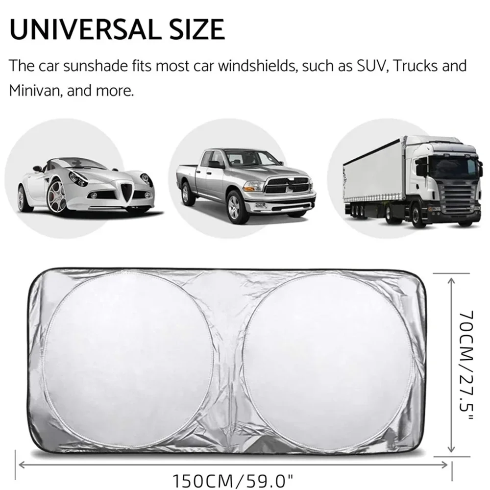 Car Window Sunshade Cover Sun Shade Windshield Visor Protector Windscreen Folding Auto UV Protection Curtain Styling Accessories