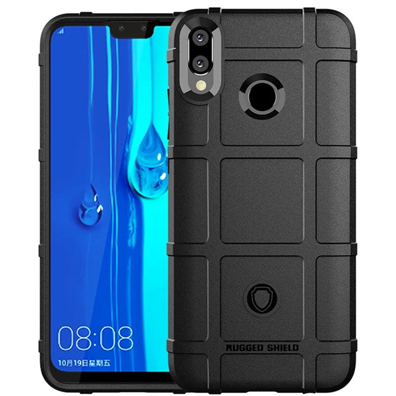 

Shield Silicone Case for Huawei enjoy 9 plus Military Heavy Duty Protect Back Cover For Enjoy 9Plus Matte Cases