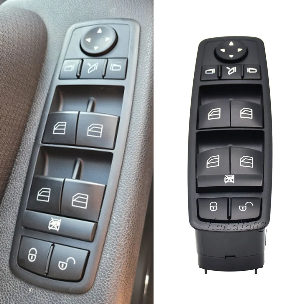 Interruttore Alzacristallo Principale Per Mercedes Classe A/B W169 W245 – Sostituzione Plug&play, A1698206410